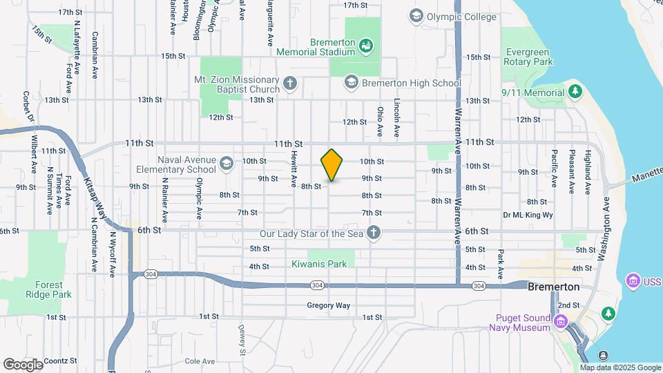 810 High Ave Map and Location Details
