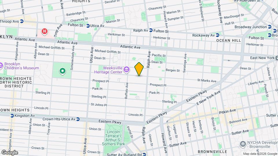 1362 St Marks Ave Map and Location Details