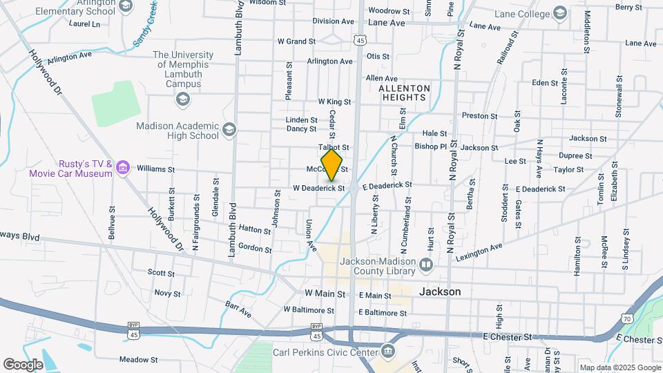 131 W Deaderick St Map and Location Details