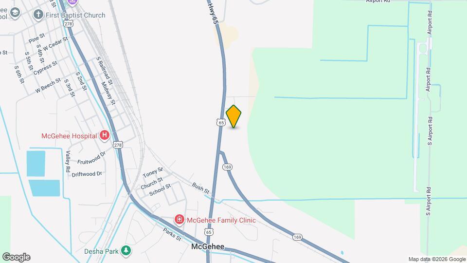 The Dels McGehee Map and Location Details