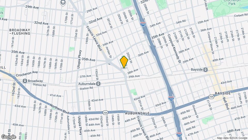 36-33 Francis Lewis Blvd Mapa y Detalles de la Ubicación