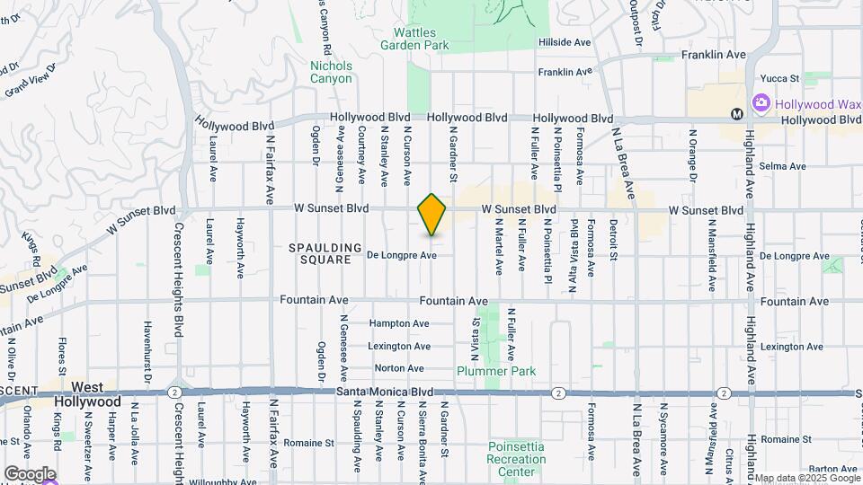1420 N Sierra Bonita Ave, Unit 408 Map and Location Details