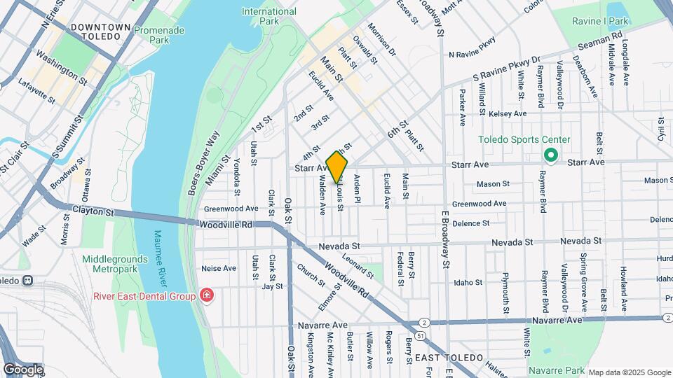 432 St Louis St Map and Location Details