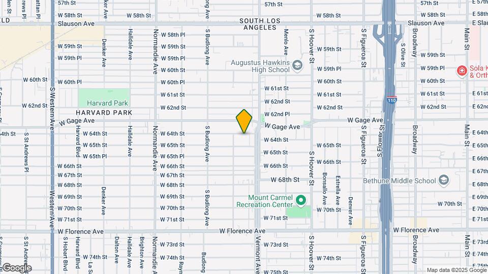 1022 1/4 W 64th St Mapa y Detalles de la Ubicación