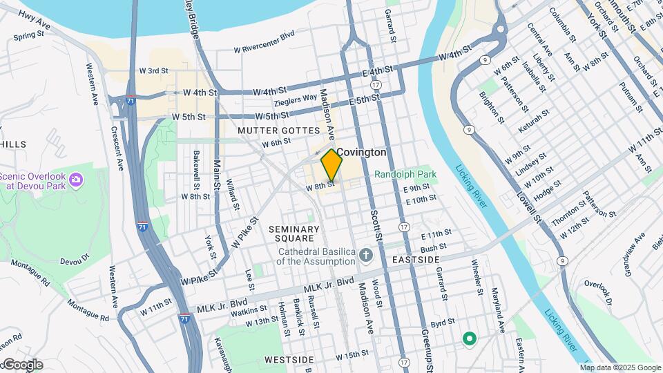 13 15 W Eight St Mapa y Detalles de la Ubicación