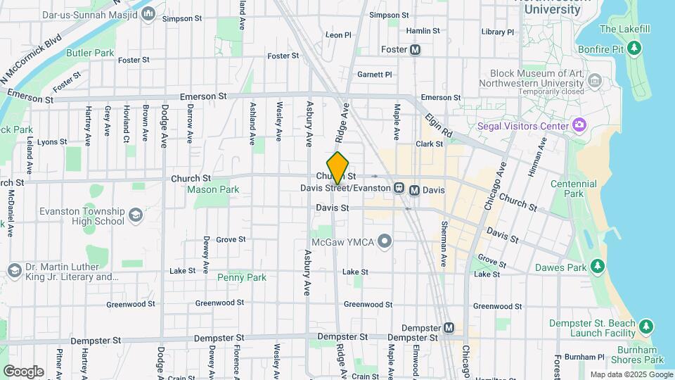 1625 Ridge Ave Map and Location Details