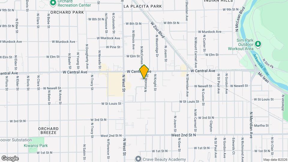 615 N Kessler St Map and Location Details