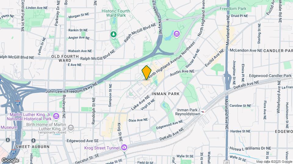 870 Inman Village Parkway Northeast Mapa y Detalles de la Ubicación