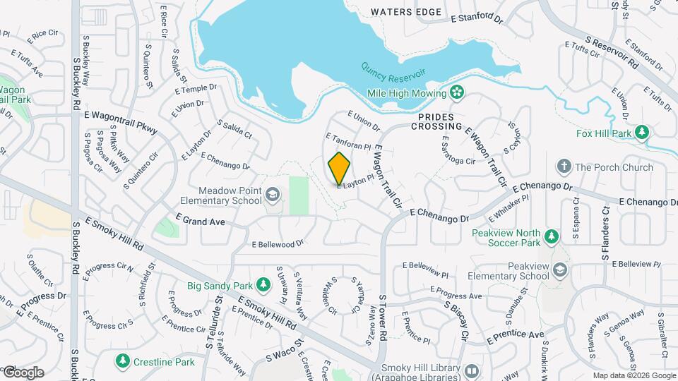 18296 E Layton Pl Map and Location Details