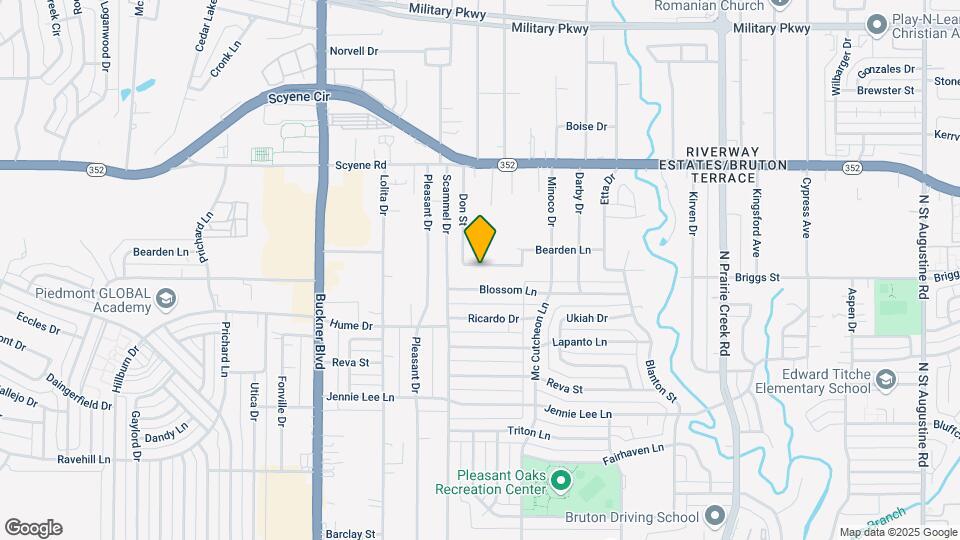 8526 Bearden St Map and Location Details