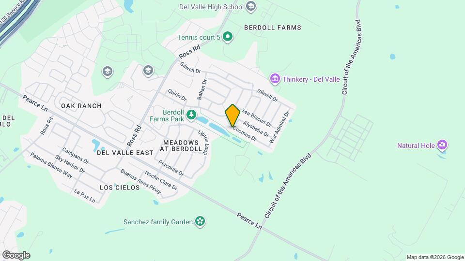 13301 Coomes Dr Mapa y Detalles de la Ubicación