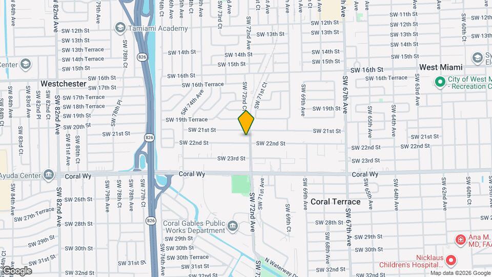2150 SW 72nd Ave Mapa y Detalles de la Ubicación