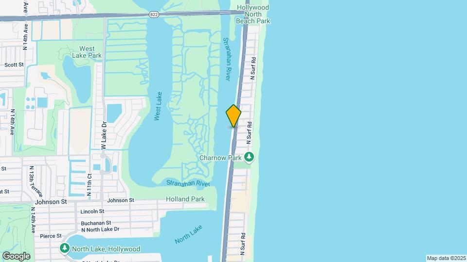 2106 N Ocean Dr Map and Location Details