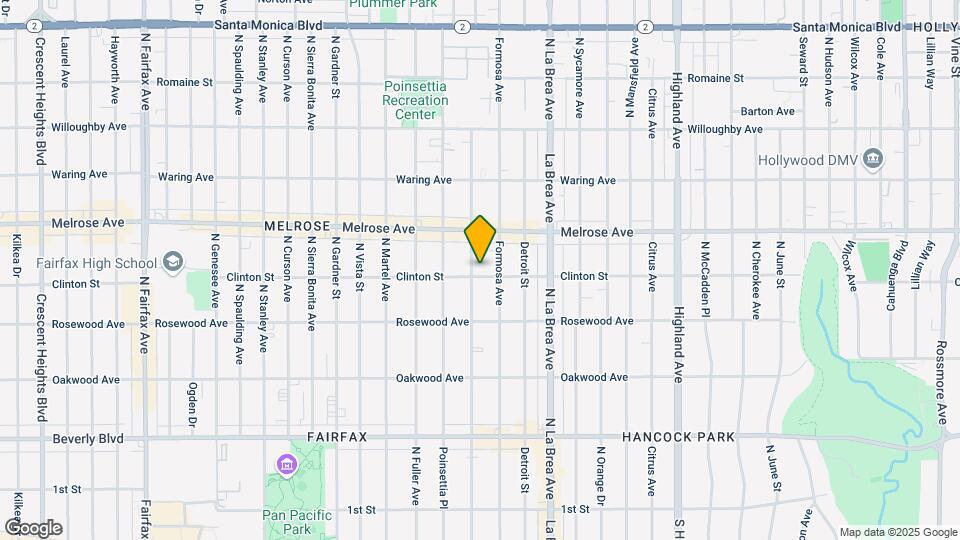 606 N Alta Vista Blvd Map and Location Details