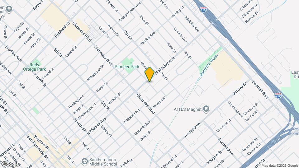 1018 Lucas St Map and Location Details