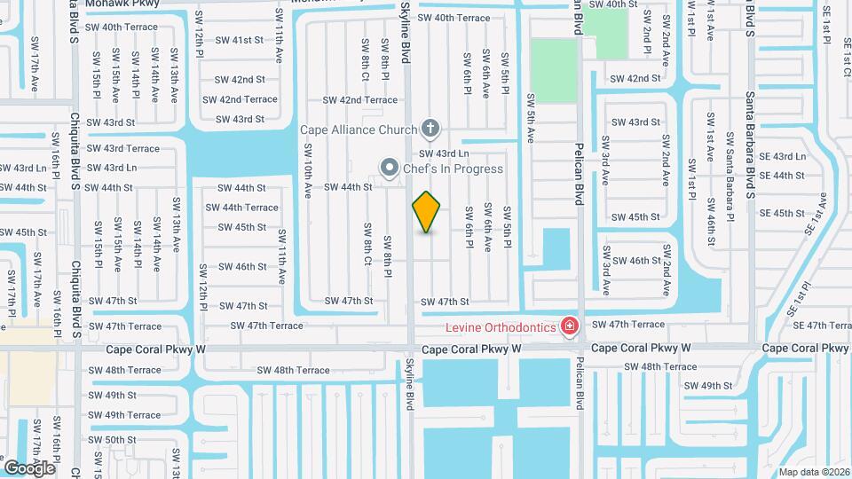4522 SW 7th Pl Map and Location Details