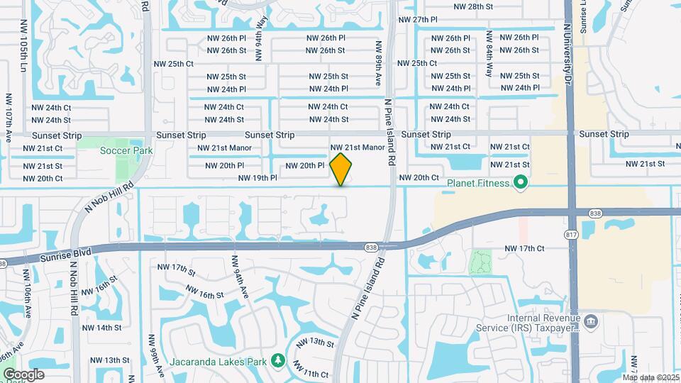 9015 W Sunrise Blvd Mapa y Detalles de la Ubicación