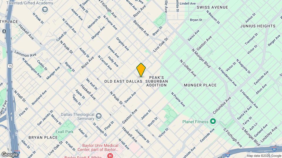 4602 Sycamore St Map and Location Details