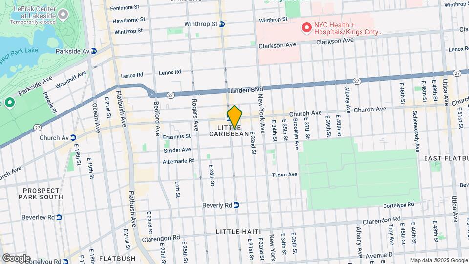 1487 Nostrand Ave Map and Location Details