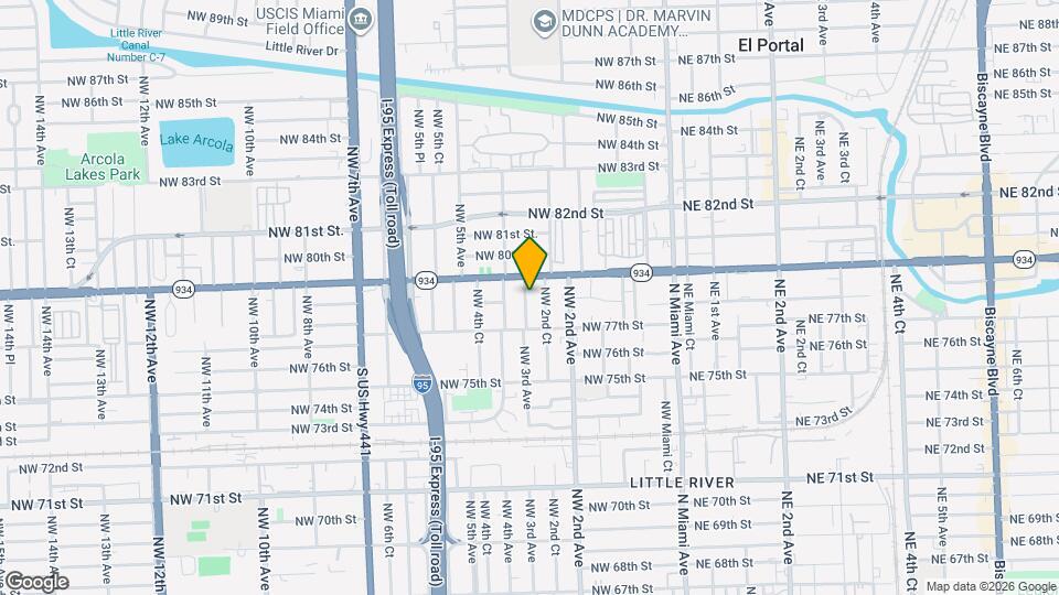 7807 NW 3rd Ave Mapa y Detalles de la Ubicación