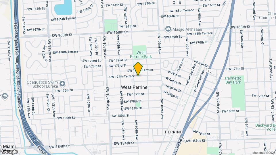 10370 SW 174th Ter Map and Location Details