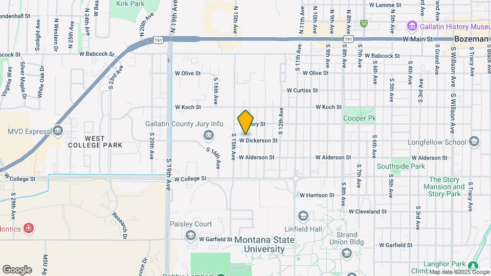 1405 W Dickerson St Mapa y Detalles de la Ubicación