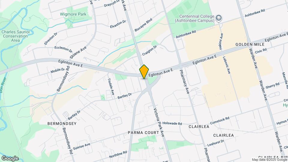 1496 Victoria Park Ave Map and Location Details