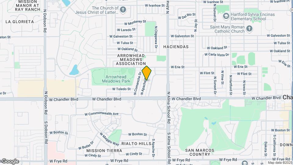 301 N Apache Dr Map and Location Details