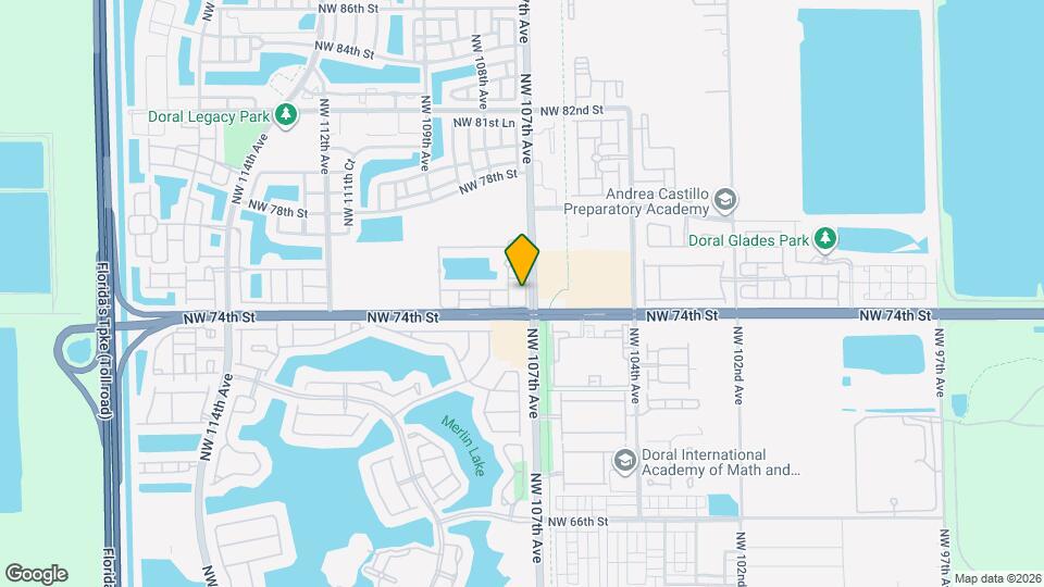 7414 NW 107 Ct Map and Location Details