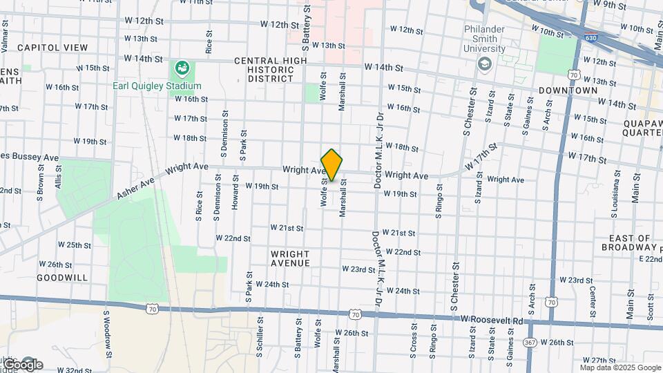 1720 W 19th St Mapa y Detalles de la Ubicación