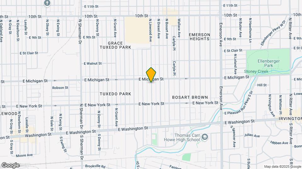 416 N Linwood Ave Map and Location Details