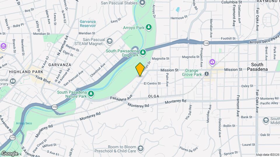 342 Pasadena Ave Mapa y Detalles de la Ubicación