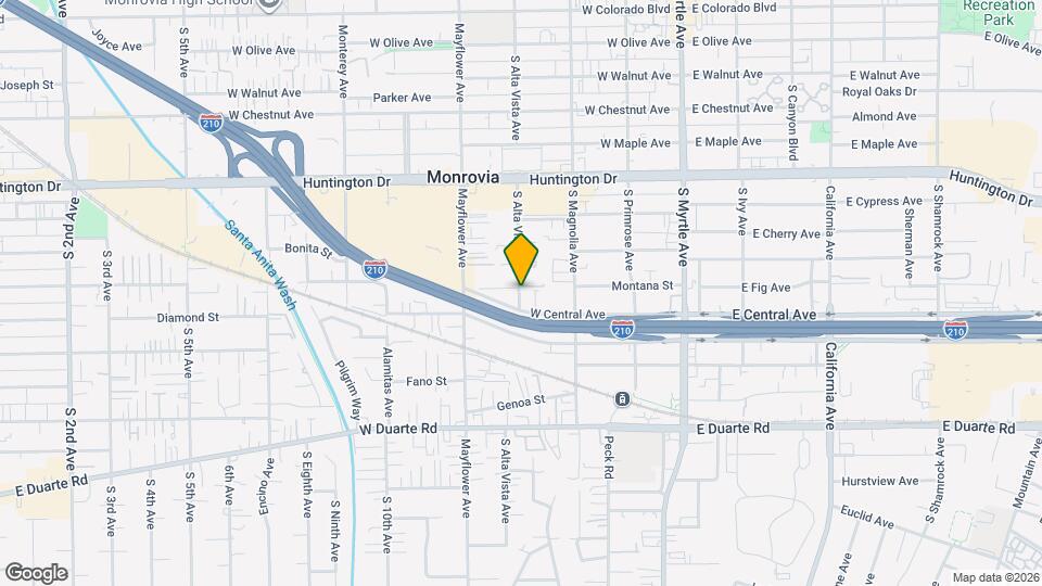 1406 S Alta Vista Ave Mapa y Detalles de la Ubicación