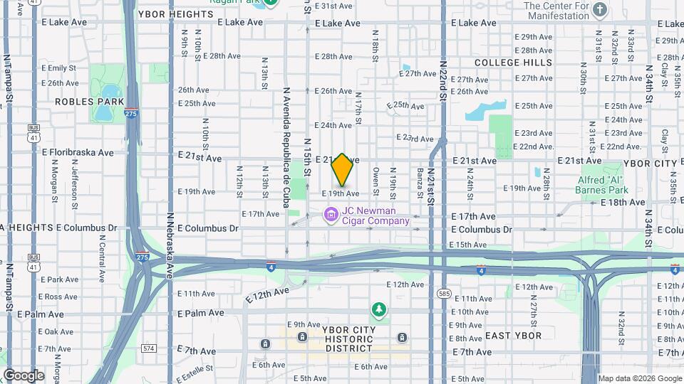 1610 E 19th Ave Map and Location Details