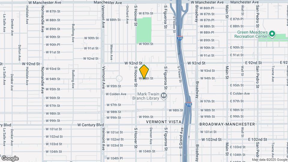 632 W 94th St Map and Location Details