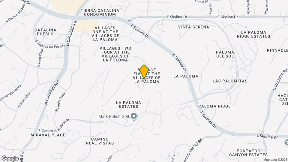 5967 N Campo Abierto Map and Location Details