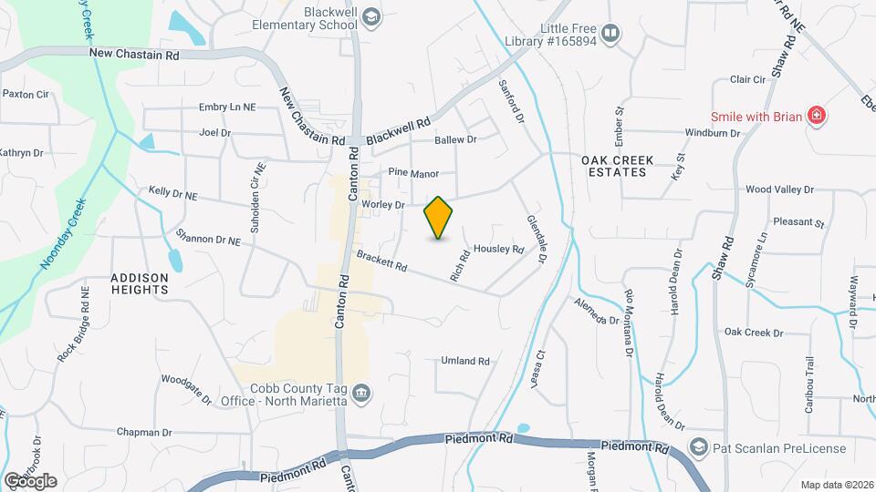 895 Brackett Rd Mapa y Detalles de la Ubicación