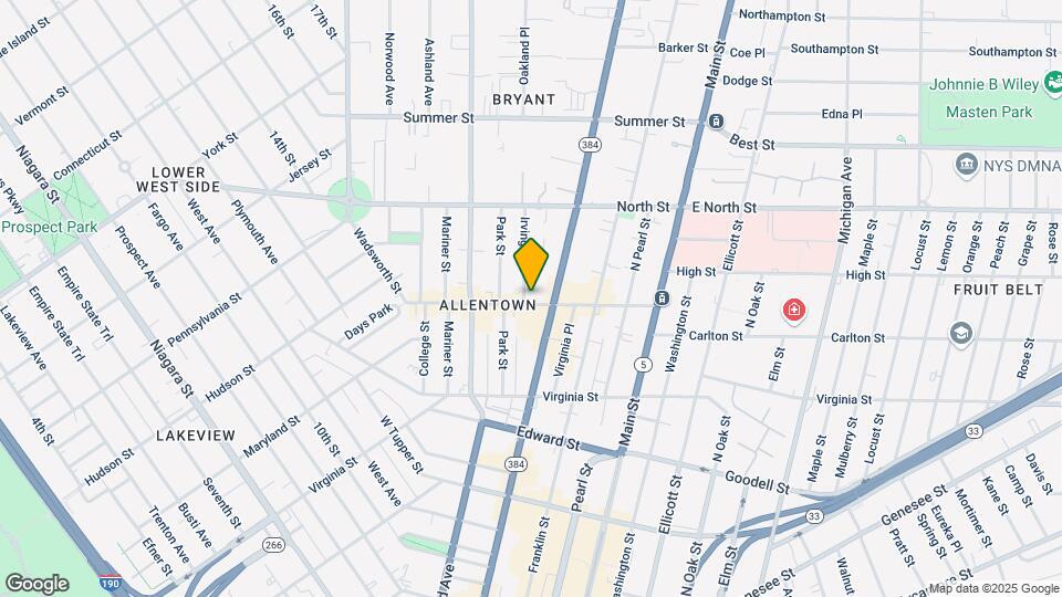 131 Allen St Mapa y Detalles de la Ubicación