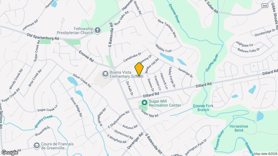 102 Ticonderoga Dr Map and Location Details