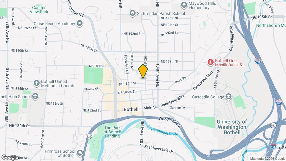18609 103rd Ave NE Map and Location Details