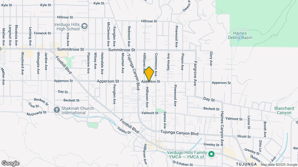 10252 Hillhaven Ave Map and Location Details