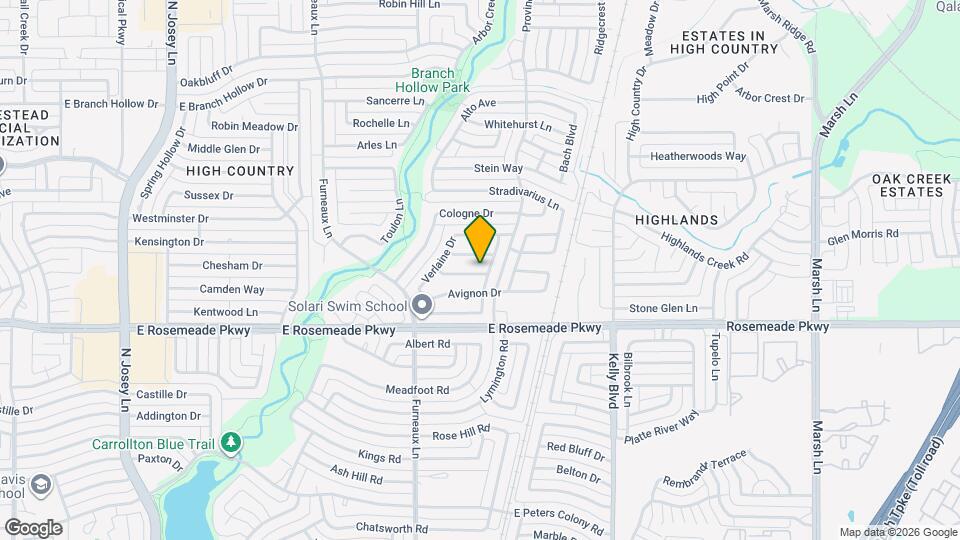 2021 Chalfont Dr Map and Location Details