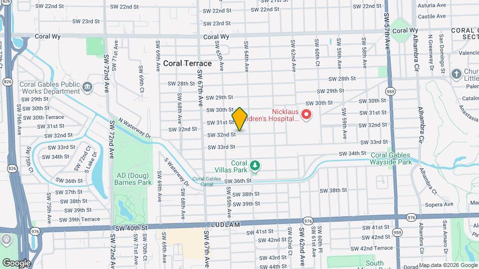 6436 SW 32nd St Mapa y Detalles de la Ubicación