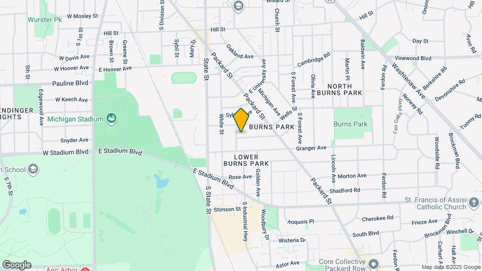909 Woodlawn Ave Map and Location Details