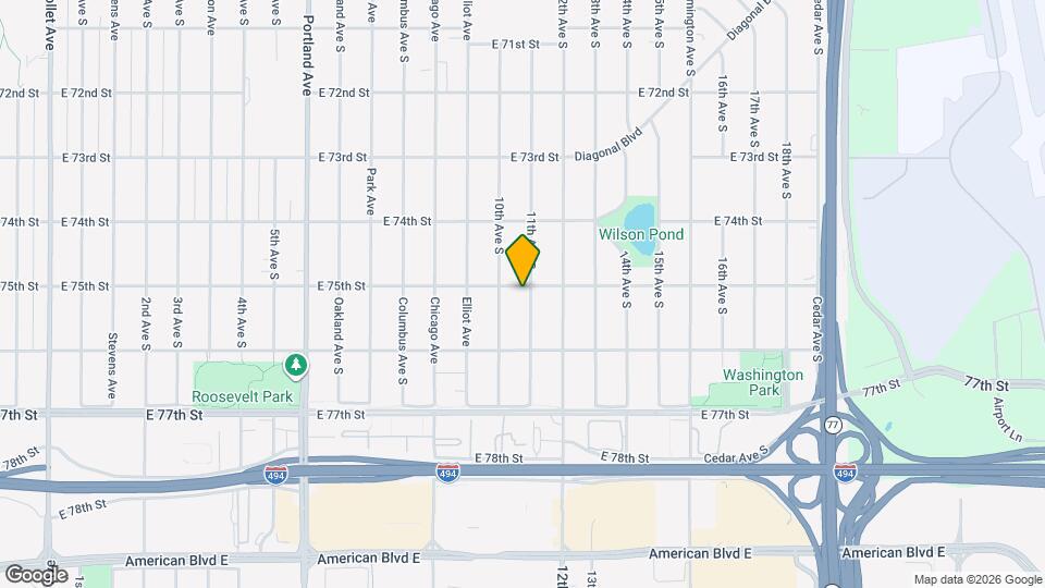 7500 11th Ave S Mapa y Detalles de la Ubicación