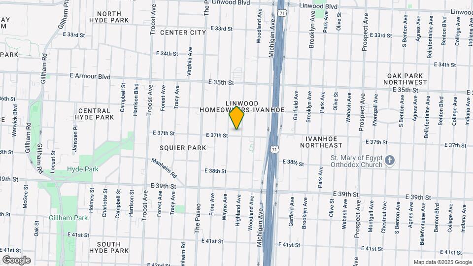 1614 E 37th St Mapa y Detalles de la Ubicación