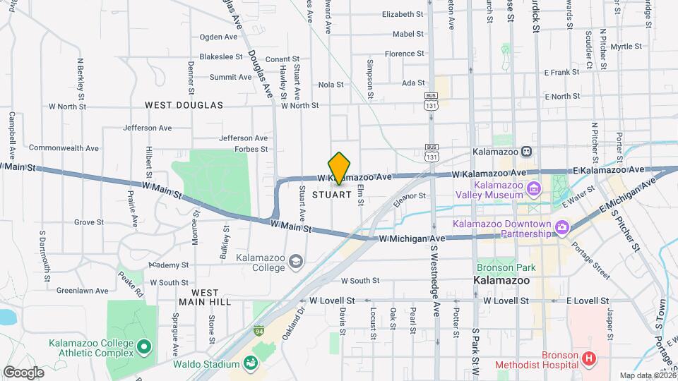 312 Woodward Ave Map and Location Details