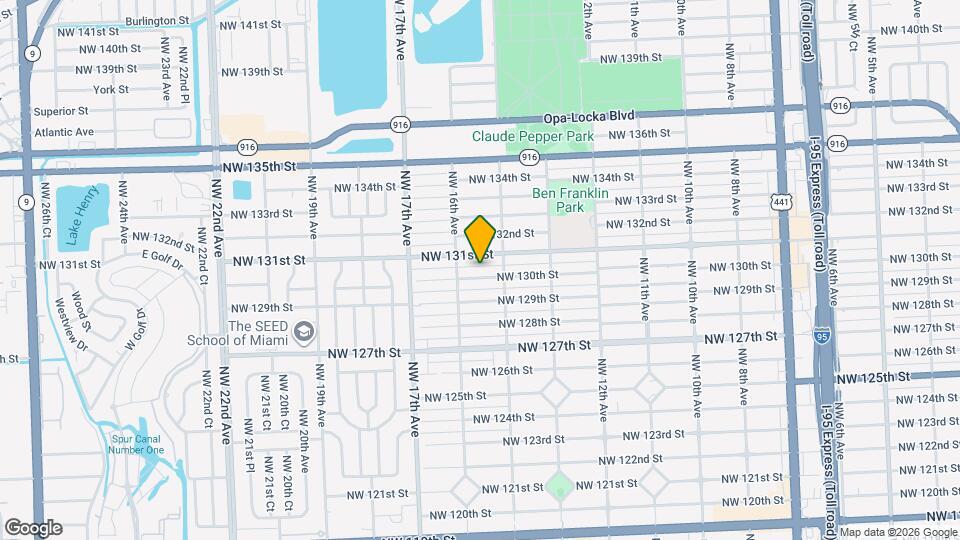 1545 NW 130th St Mapa y Detalles de la Ubicación