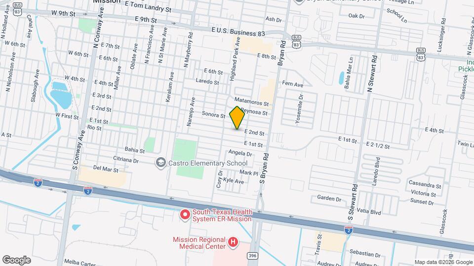 1222 E 2nd St Map and Location Details