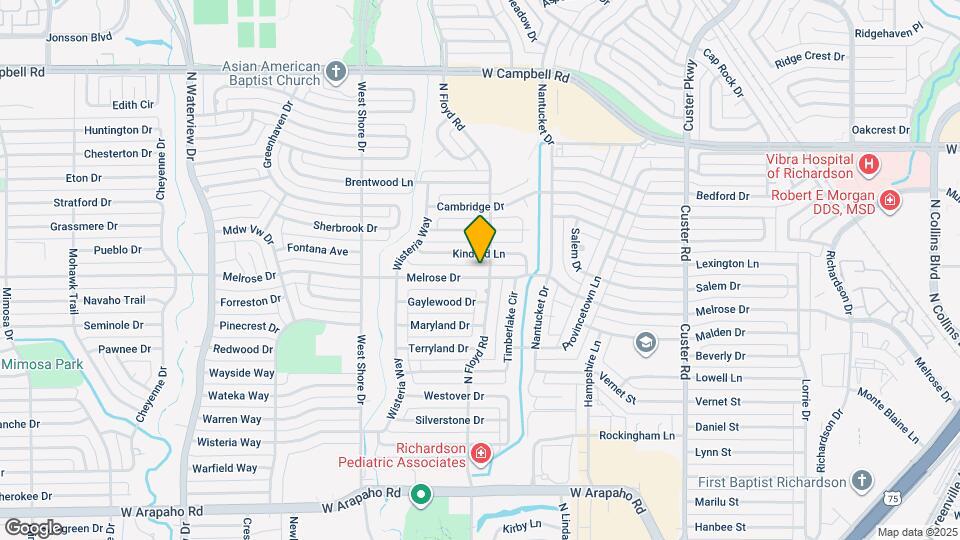 702 Melrose Dr Map and Location Details
